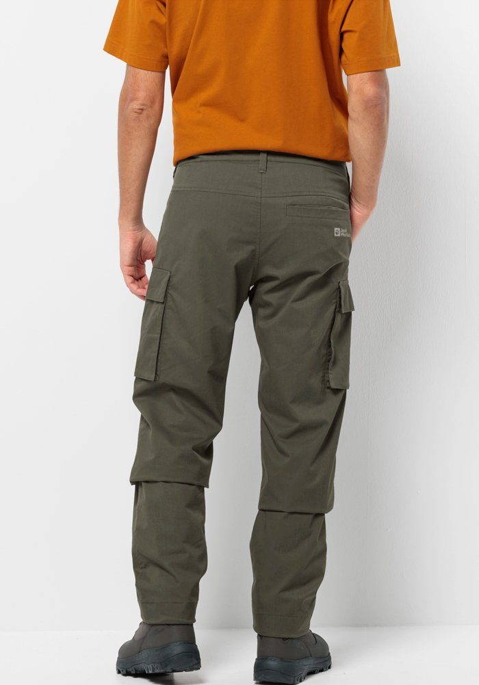 Outdoorhose M Wolfskin ROAD ARCTIC island-moss CARGO Jack