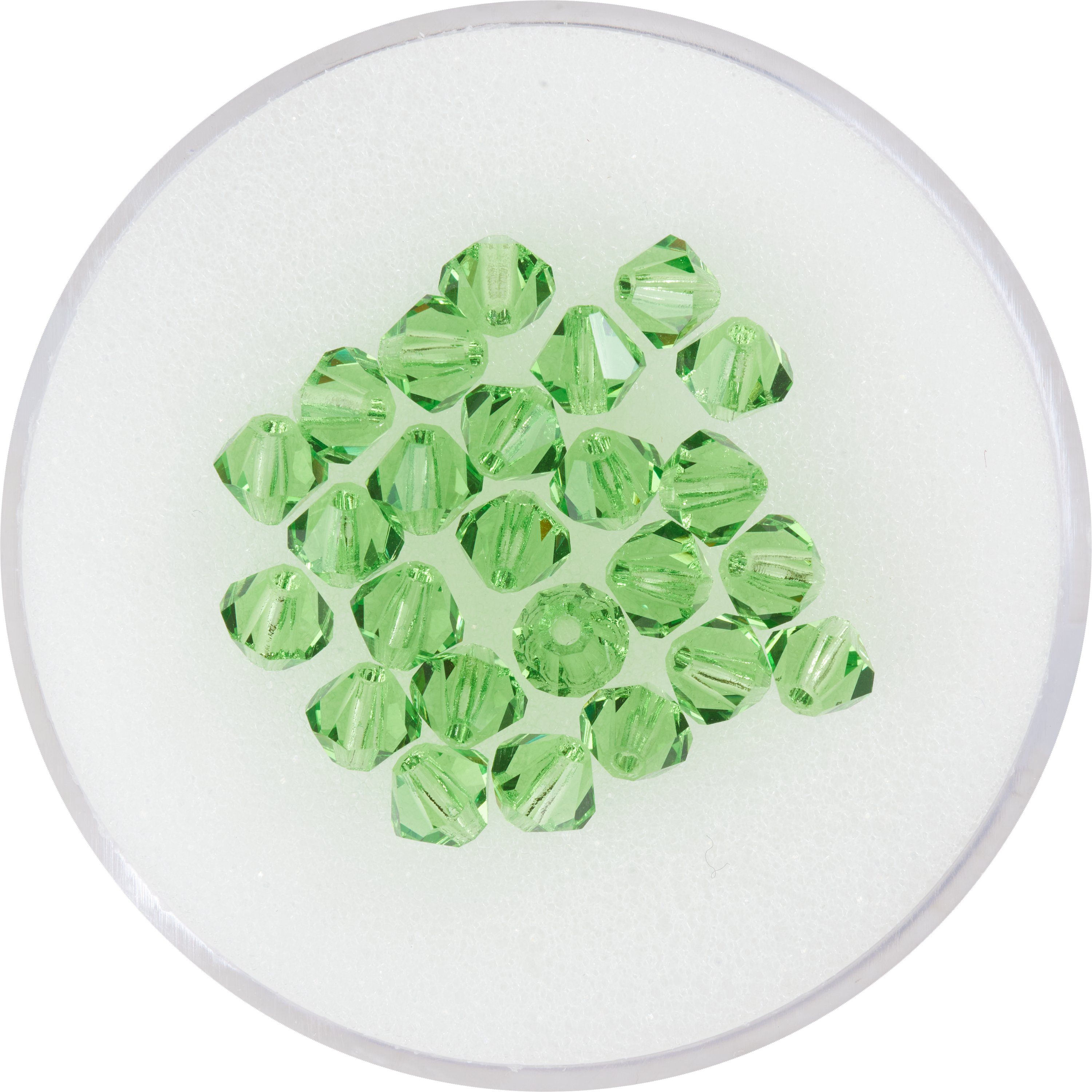 Pracht Bastelperlen Glasschliffperlen Glitzer, 4 mm 25 Stück