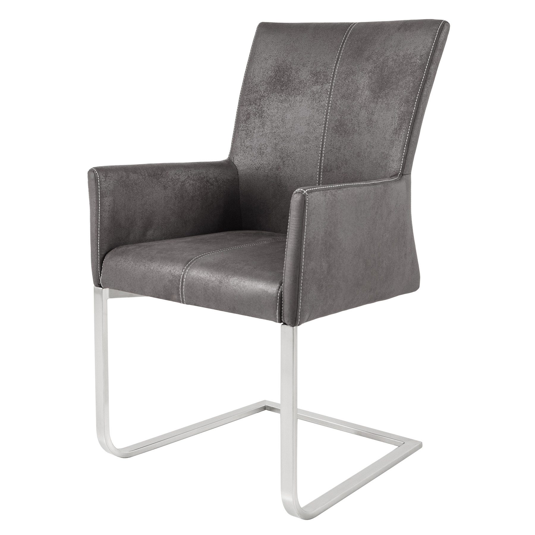 riess-ambiente Freischwinger SAMSON vintage grau / günstig online kaufen