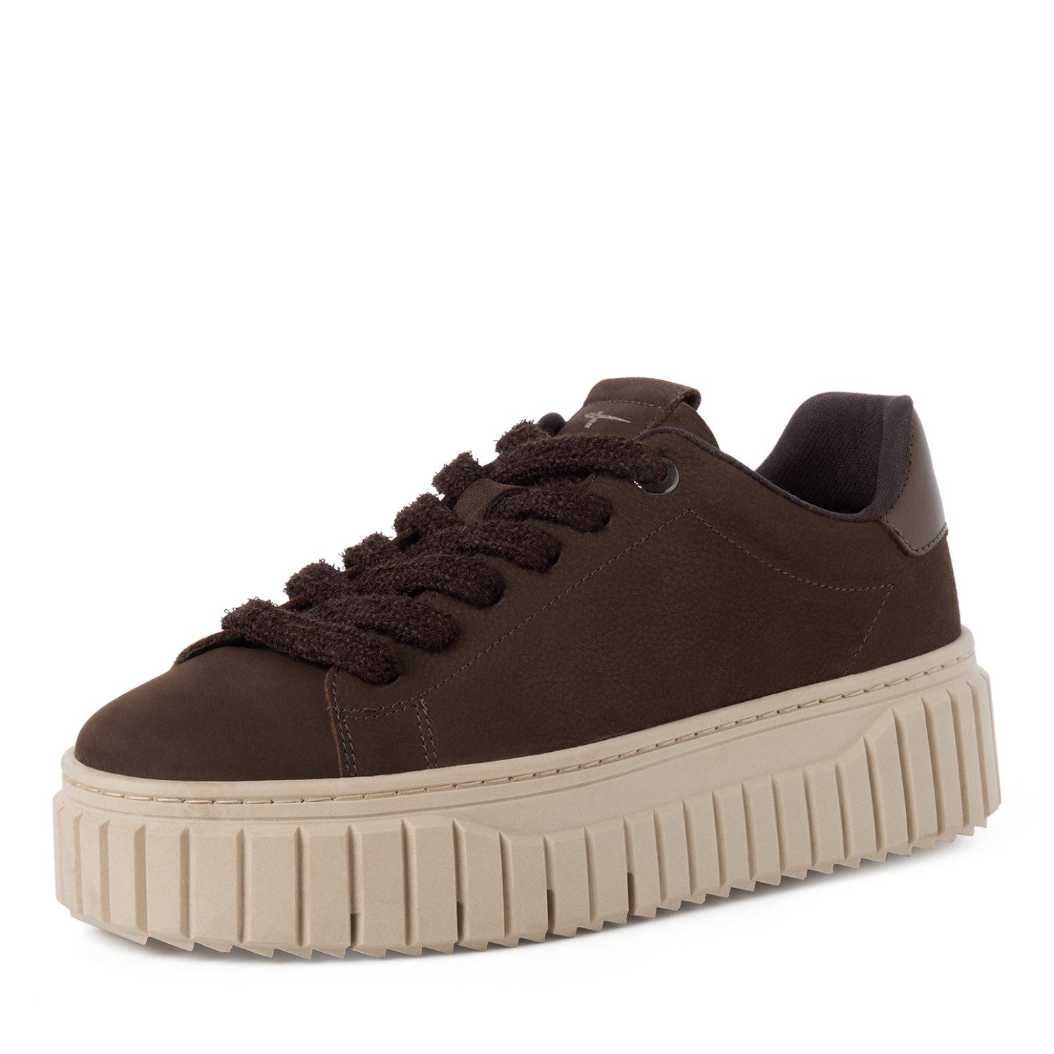 Tamaris Plateausneaker Freizeitschuh, Halbschuh, Schnürschuh mit Eye-Catcher Plateau