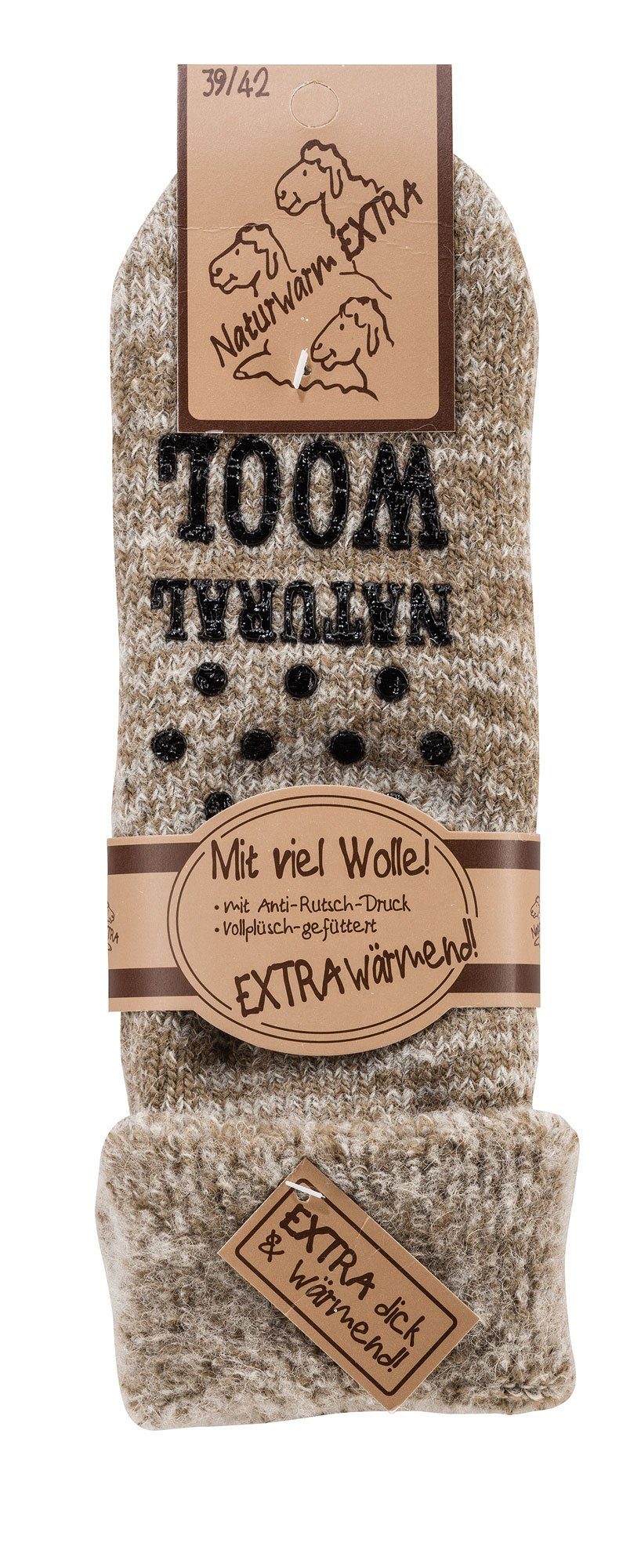 TippTexx 24 ABS-Socken 2 Paar ABS Stoppersocken Wollsocken Thermosocken mit günstig online kaufen
