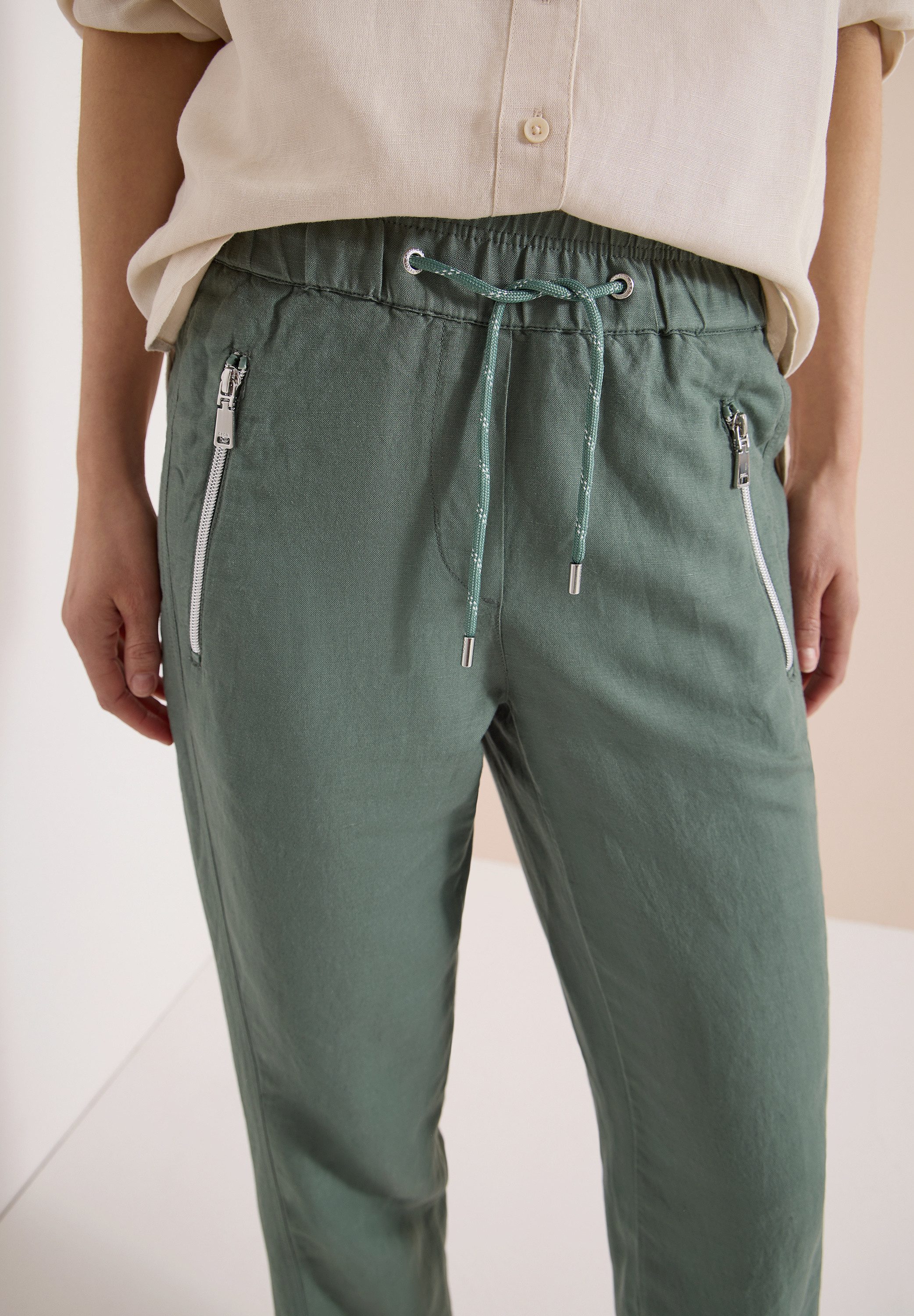 CECIL Stoffhose Style Chelsea Sommerhose aus Leinenmix