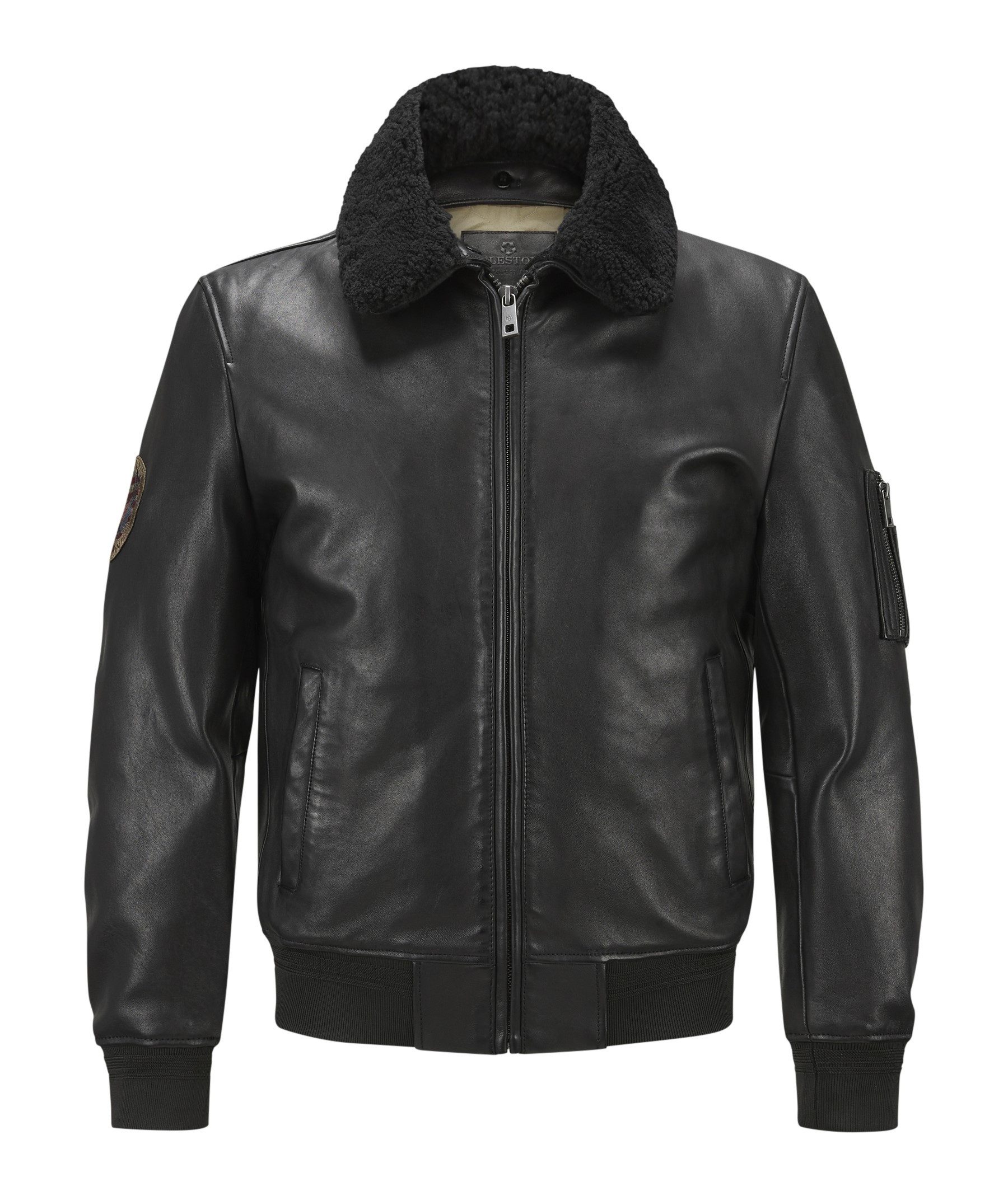 Milestone Lederjacke MSTom Pilotenjacke aus Lammleder mit abnehmbarem Fellk günstig online kaufen