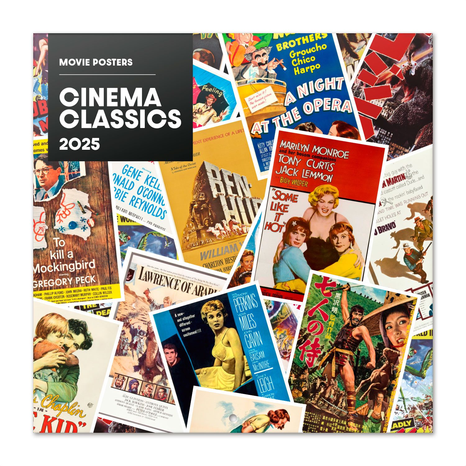 Grupo Erik Wandkalender Cinema Classics Kalender 2025 Movie Posters