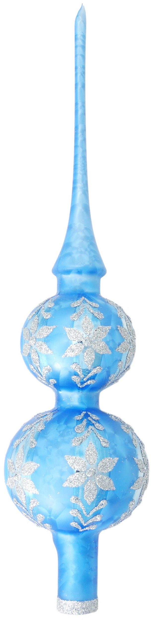 aus Glas Lauscha mit Christbaumspitze Weihnachtsdeko, Christbaumschmuck (1-tlg), KGL03386, Glas, Dekor Krebs