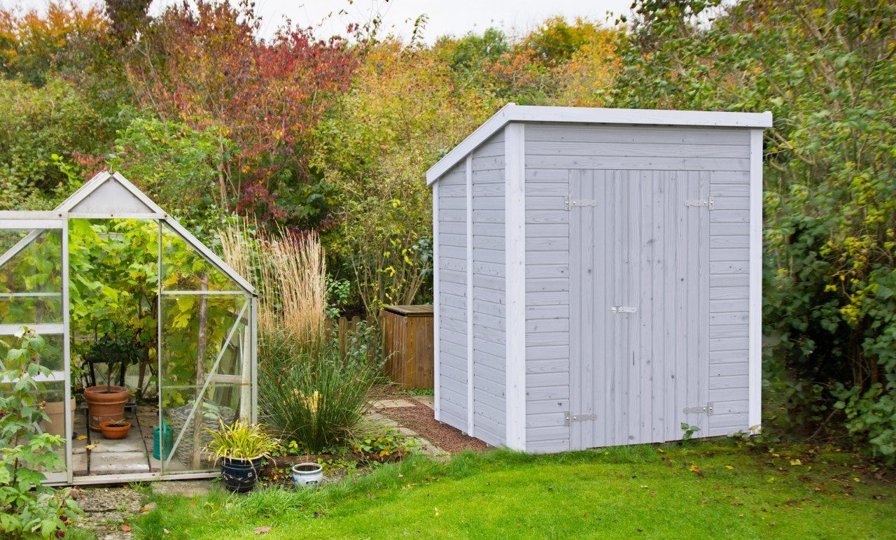 Gerätehaus 183x170 Gartenhaus, Leif Palmako BxT: 3,1 Holz cm naturbelassen