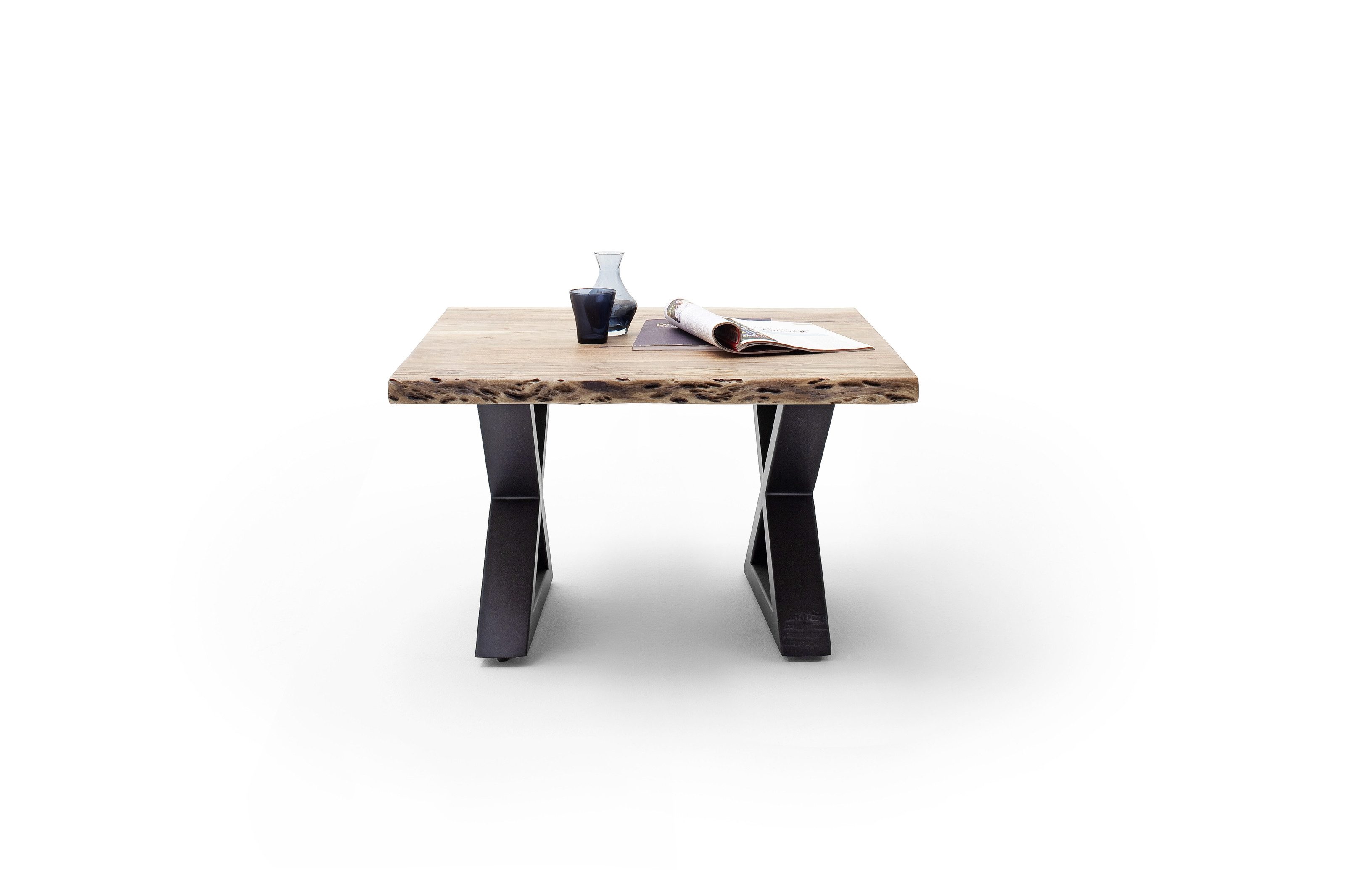 freiraum Couchtisch CARTAGENA, in Akazie natur, massiv lackiert - 75x45x75cm (BxHxT)