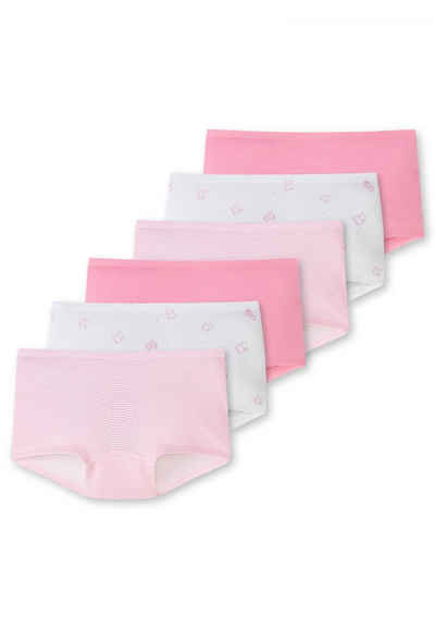Schiesser Panty 6er Pack Kids Girls 95/5 Organic Cotton (Spar-Set, 6-St) Short Slip - Baumwolle -