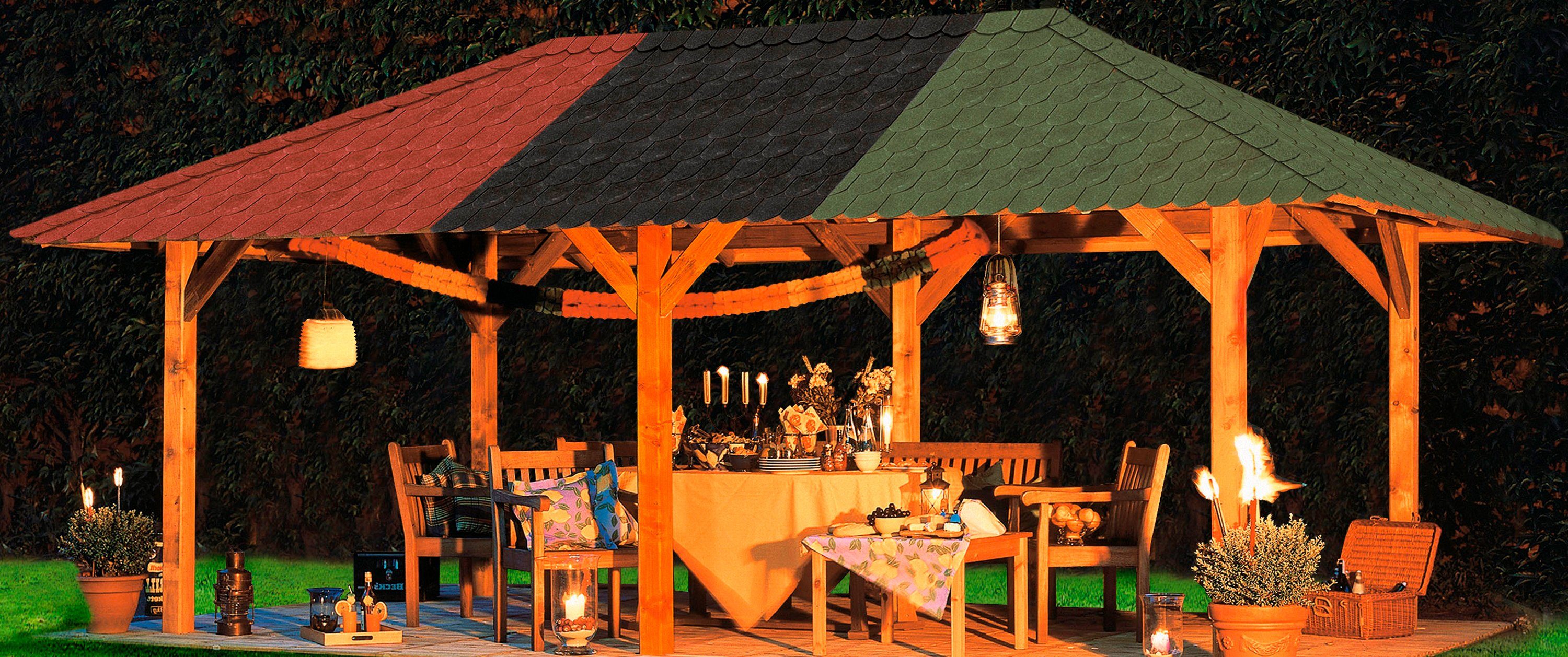 Karibu Dachschindeln, Biberschwanz, 3 m² pro Paket günstig online kaufen