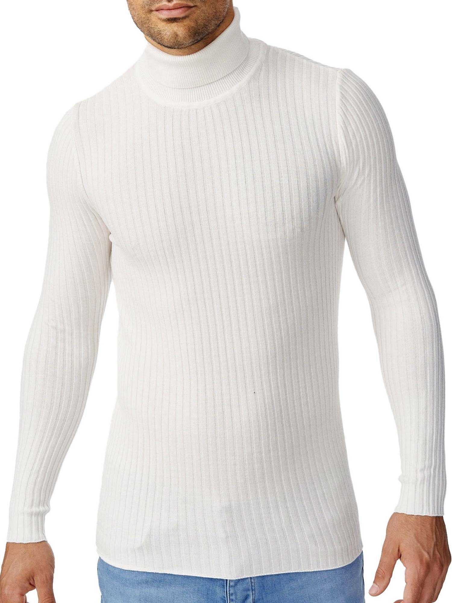 Tazzio Rollkragenpullover D407 zeitloser Basic Pullover