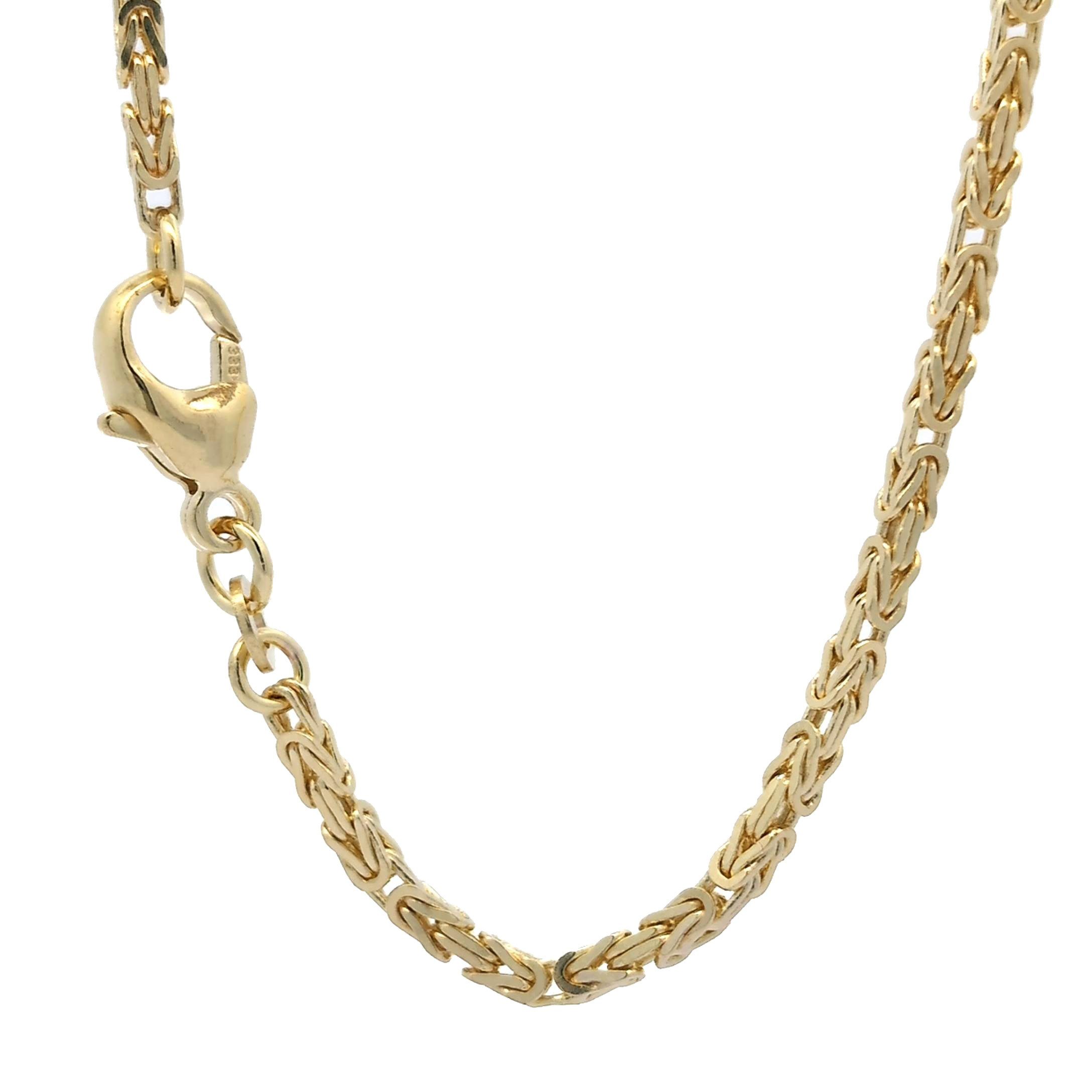 HOPLO Königskette Königskette Halskette Breite 2,0 mm - 333 - 8 Karat Gold Auswahl