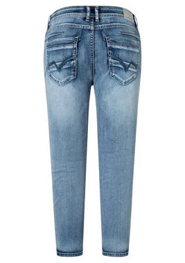 TIMEZONE Straight-Jeans Regular JillyTZ Cropped Jeanshose mit Stretch