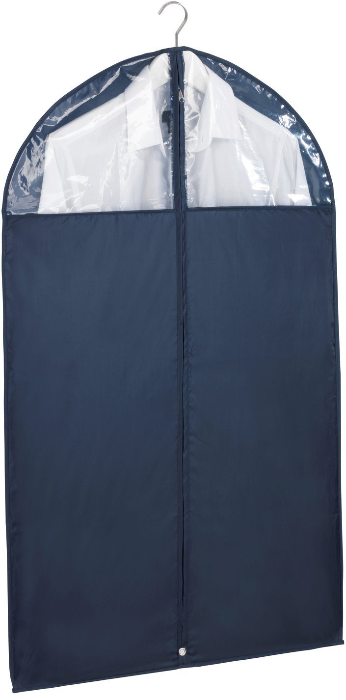 WENKO Kleidersack Modell Business (Set, 3 St., 100 x 60 cm) Kleiderhülle mit Sichtfenster & Reißverschluss, abwaschbar, 100x60 cm