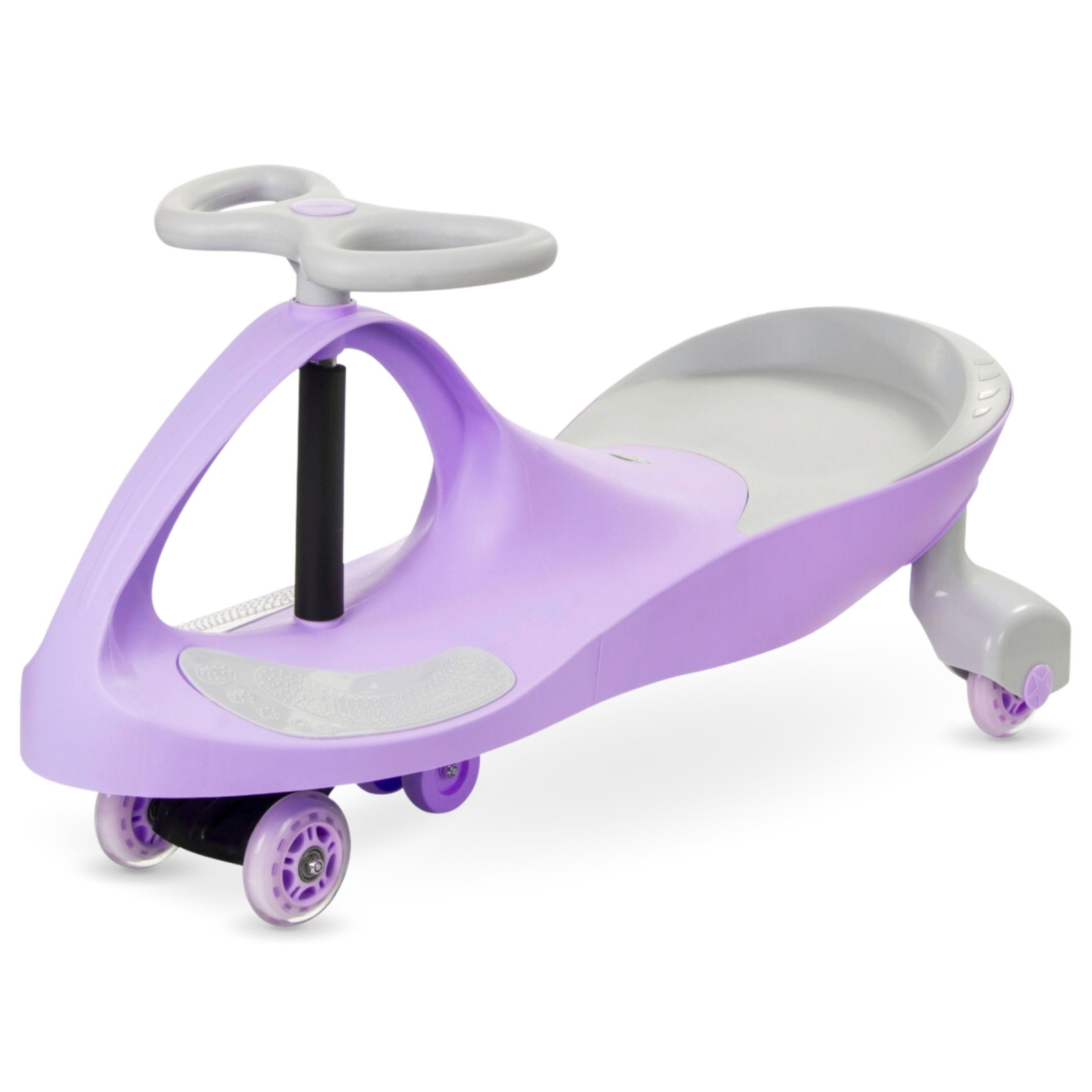 TWISTCAR Tretfahrzeug Kinderfahrzeug TwistCar – Pastelove Lila - Leuchtende Räder