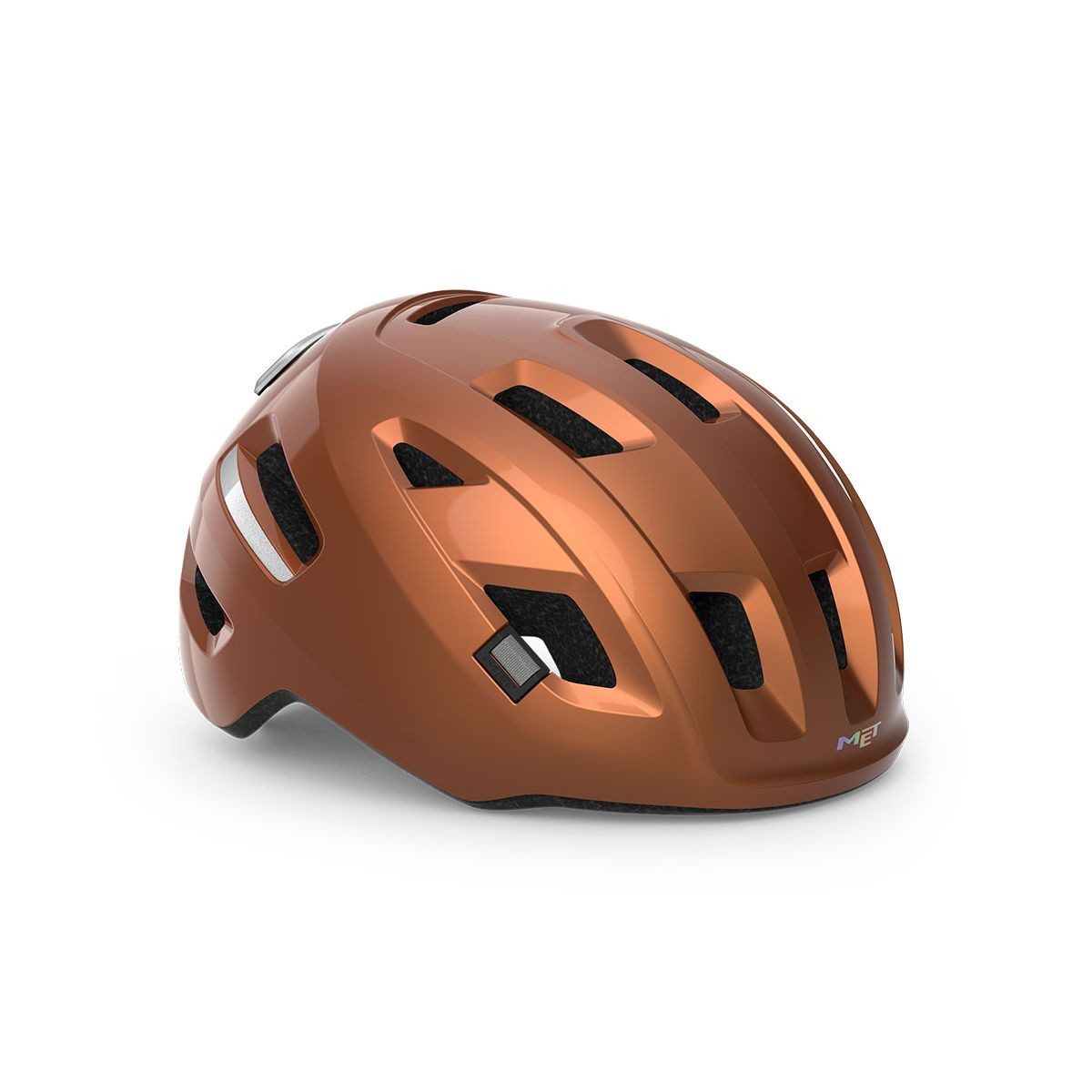 MET Fahrradhelm E-mob, Der urbane E-Bike-Helm bietet zertifizierten Schutz, LED-Licht und