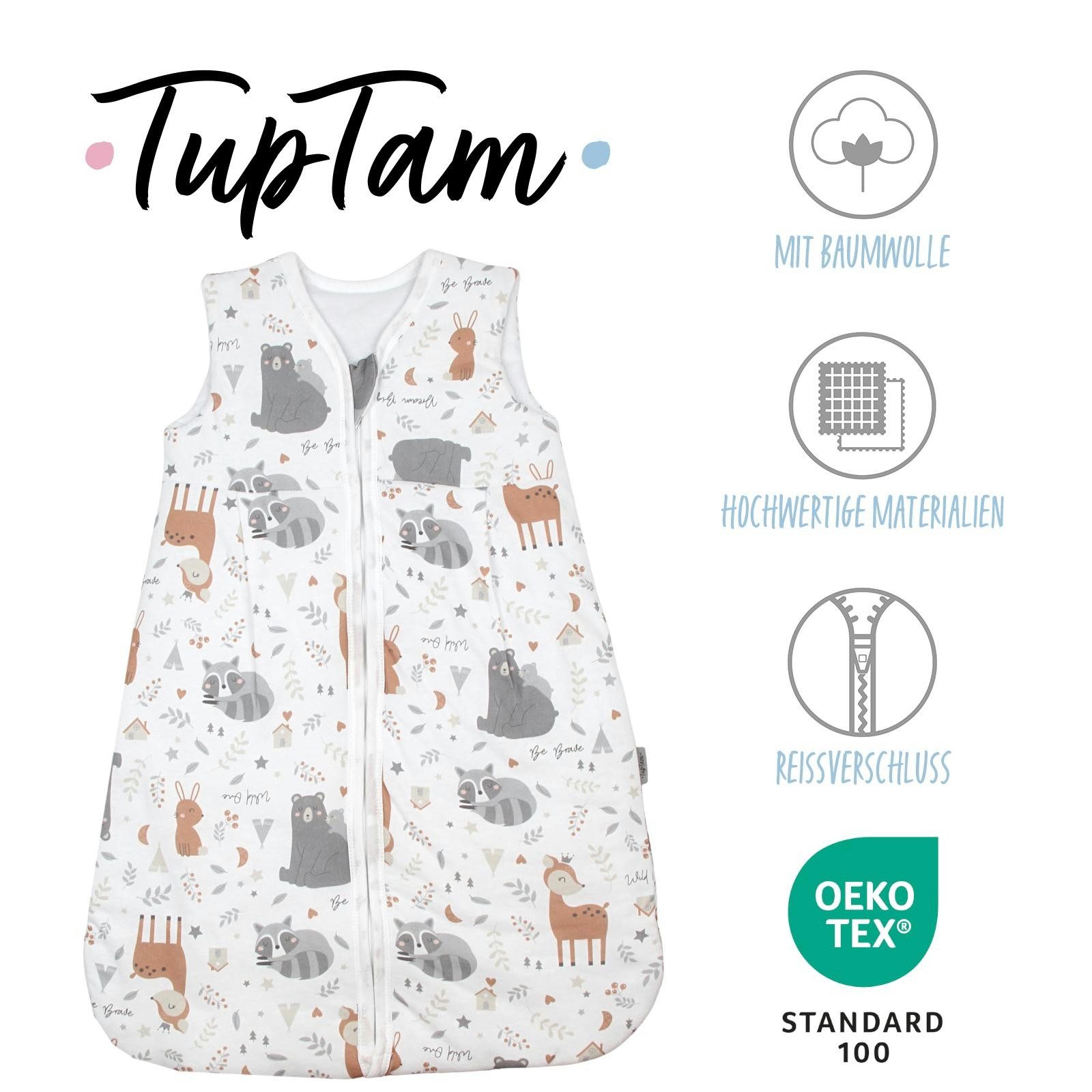 TupTam Babyschlafsack Kugelschlafsack ohne Ärmel 2.5 TOG Ganzjahr – Bild 2 von 5