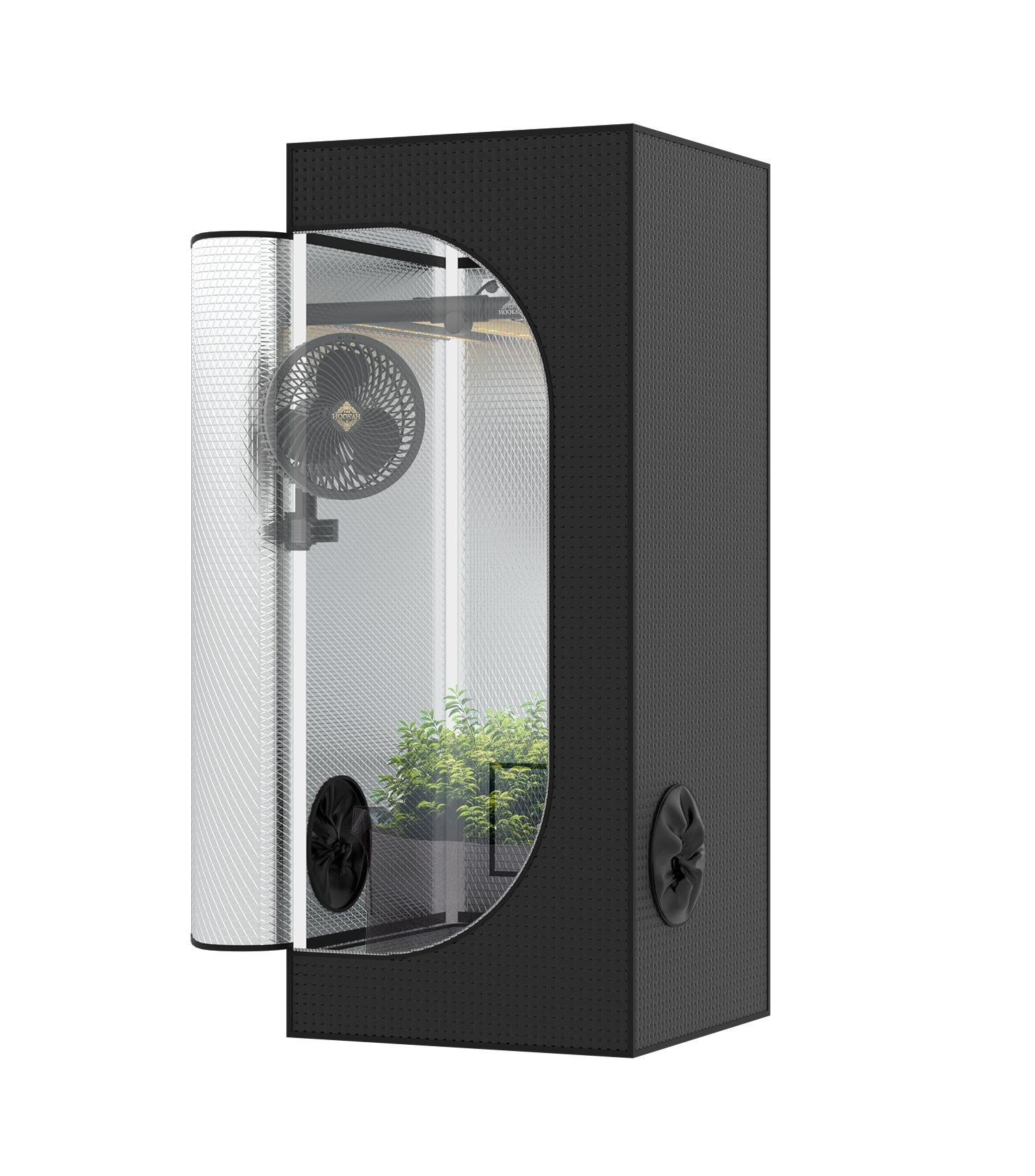 THE HOOKAH Gewächshaus Gewächshaus Grow Box Zelt Growbox Growschrank Growzelt Zuchtschrank