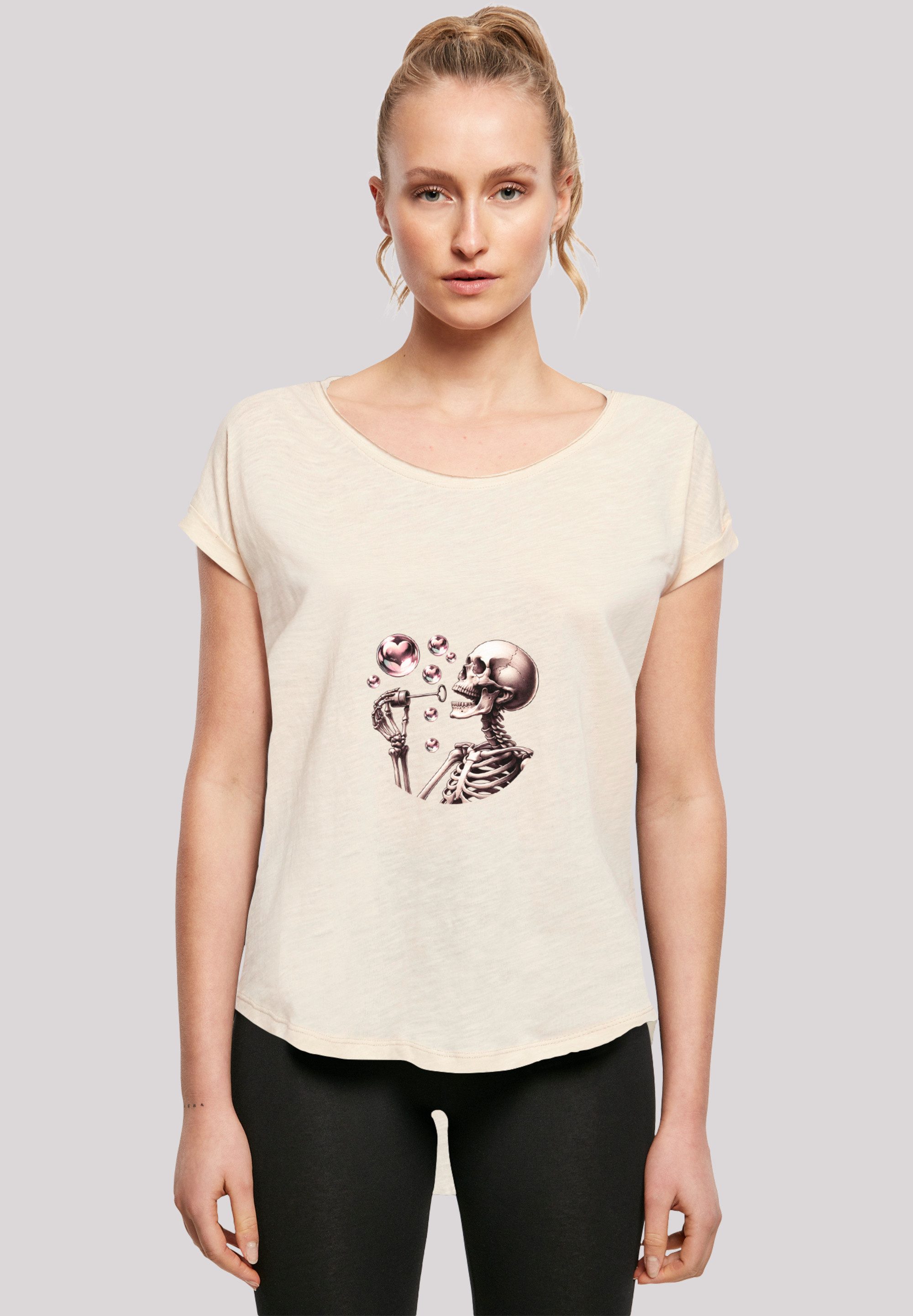 F4NT4STIC T-Shirt Niedliches Goth Skelett Herz günstig online kaufen