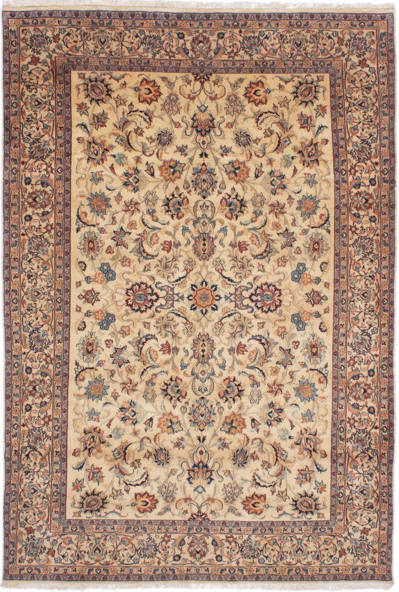 Orientteppich Mashhad 192x291 Handgeknüpfter Orientteppich / Perserteppich, Nain Trading, rechteckig, Höhe: 12 mm