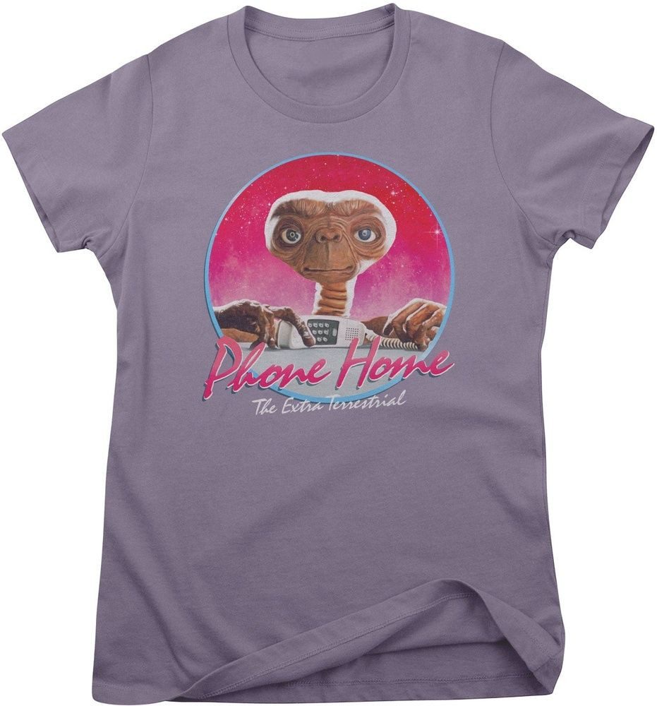 E.T. T-Shirt E.T. Phone Home Retro Circle Girly Tee