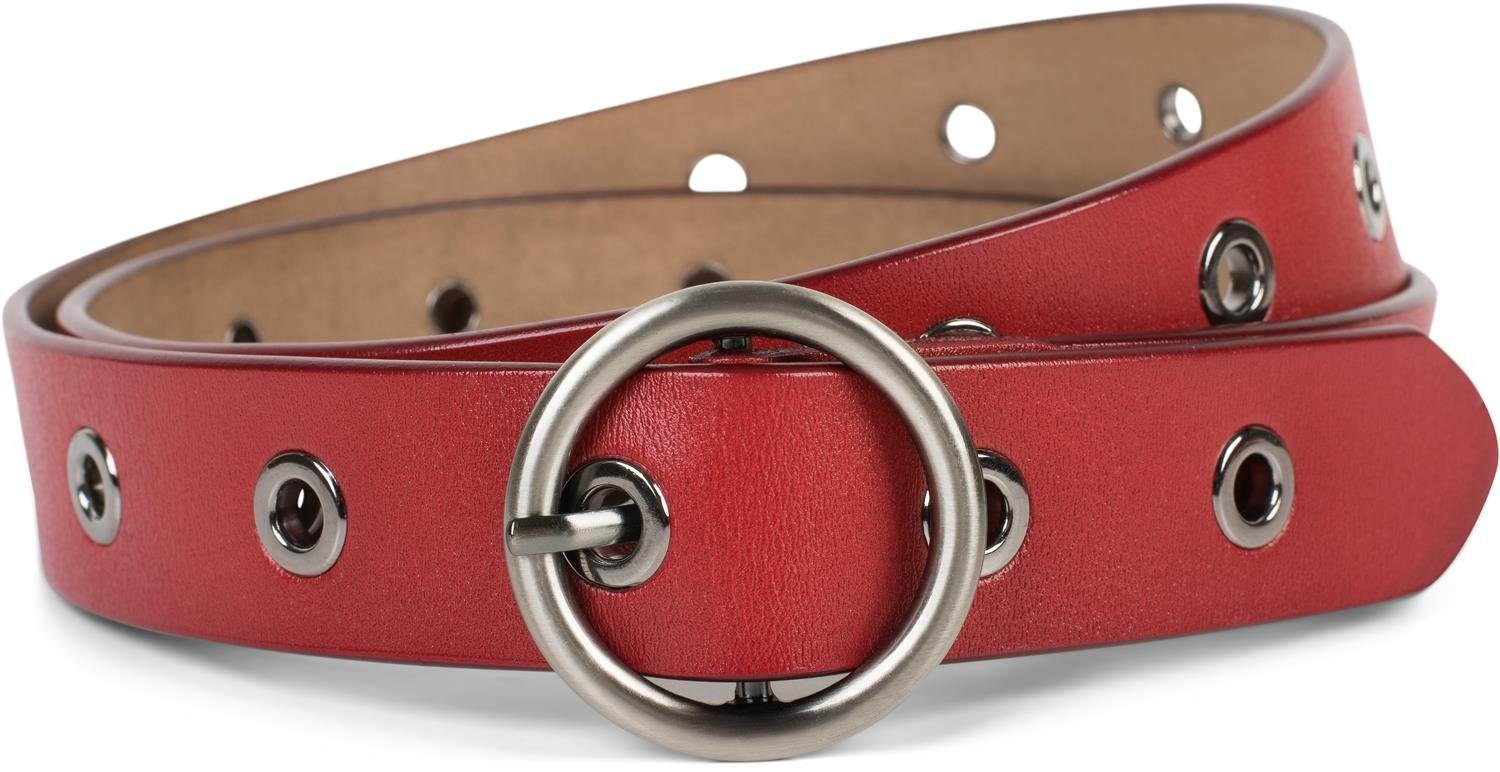 Ledergürtel Leder Gürtel mit Lochnieten