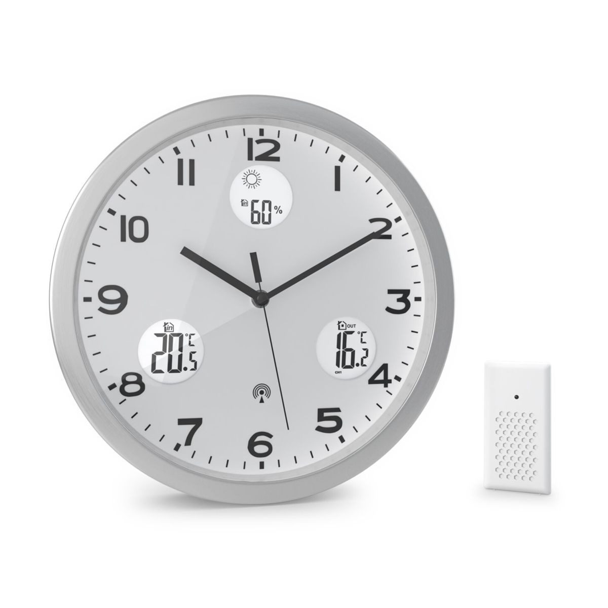 Mebus Wecker 13150 Funk Wanduhr