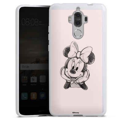 DeinDesign Handyhülle Minnie Mouse Offizielles Lizenzprodukt Disney Minnie Posing Sitting, Huawei Mate 9 Silikon Hülle Bumper Case Handy Schutzhülle