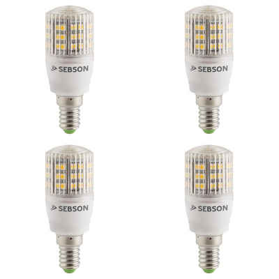 SEBSON LED-Leuchtmittel 4er Pack E14 LED 3W Lampe – 240lm warmweiß - Leuchtmittel 280°