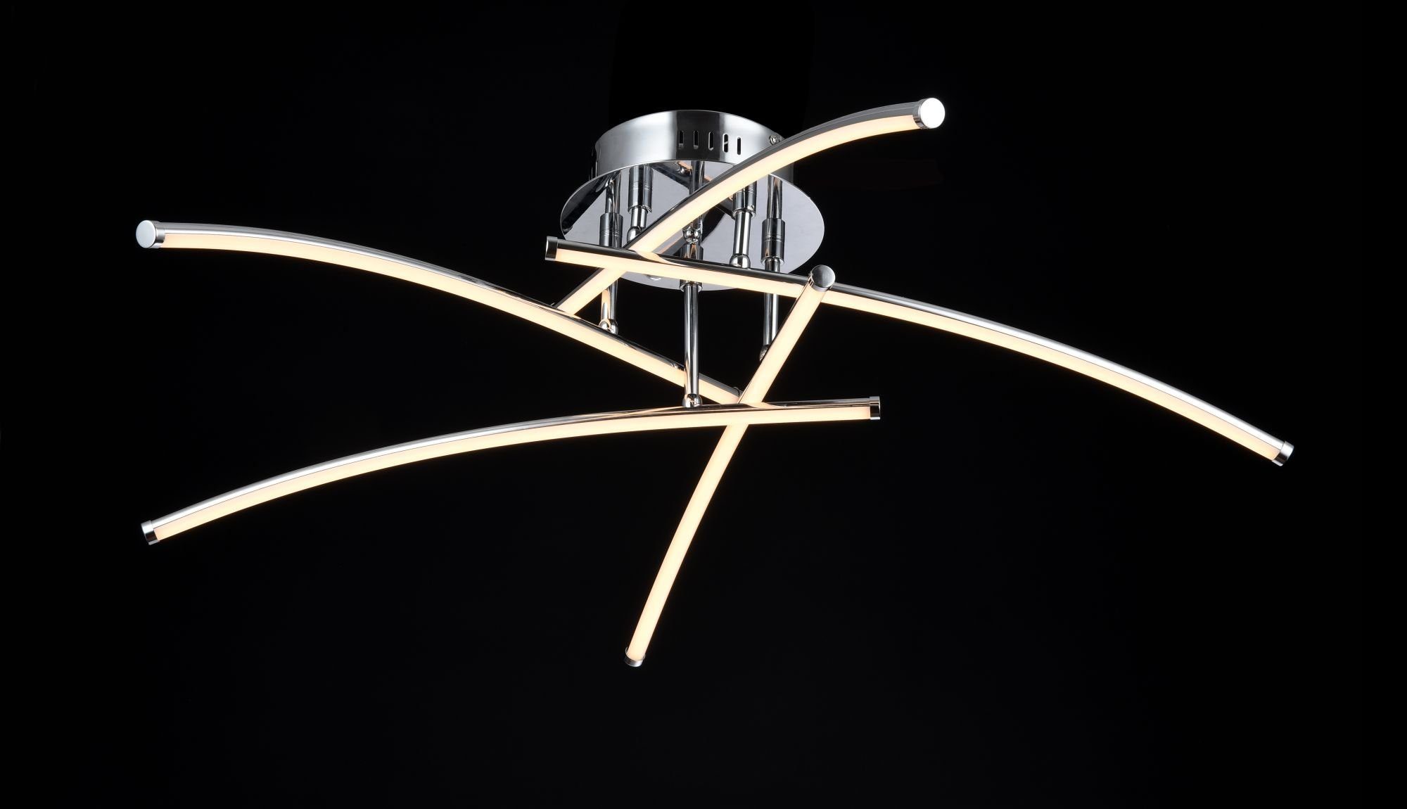 fest 82x24x82 DECORATIVE Raumobjekt hochwertige dekoratives Design MAYTONI Pluto LED Lampe integriert, Deckenleuchte & cm, LIGHTING