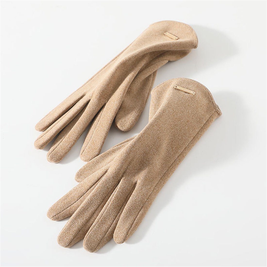 DÖRÖY Fleecehandschuhe Women's Winter Padded Touch Screen Gloves,Reiten Warme Handschuhe Kaffee