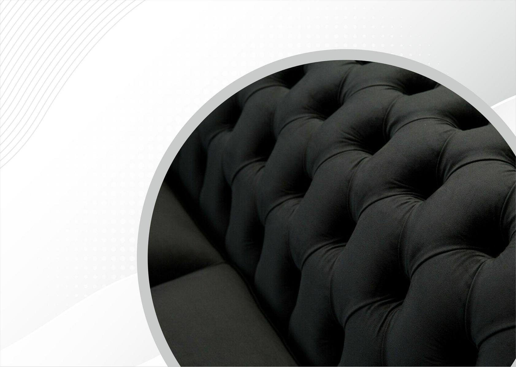 Couch 2 JVmoebel Sofa Chesterfield-Sofa, Design Chesterfield 185 Sitzer cm