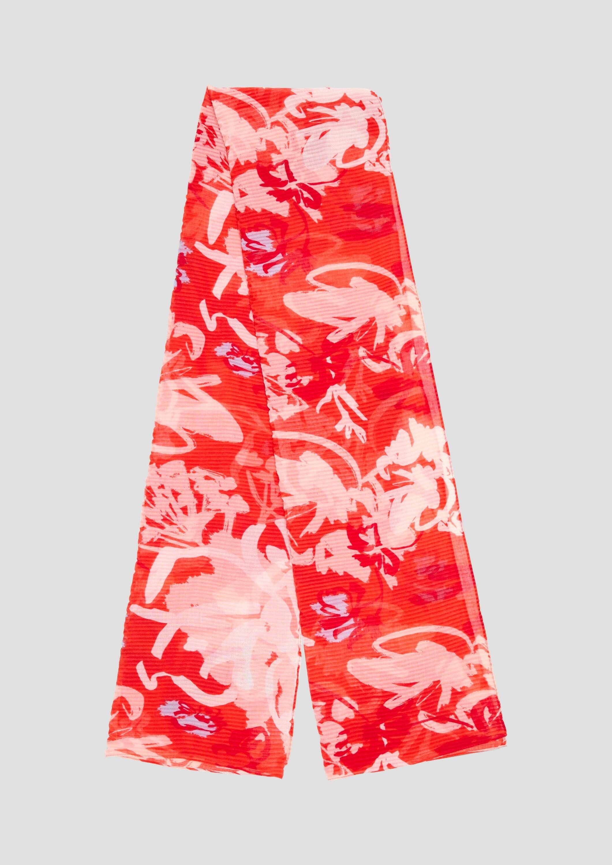 s.Oliver Schal Tuch, Tuch mit Plisseefalten