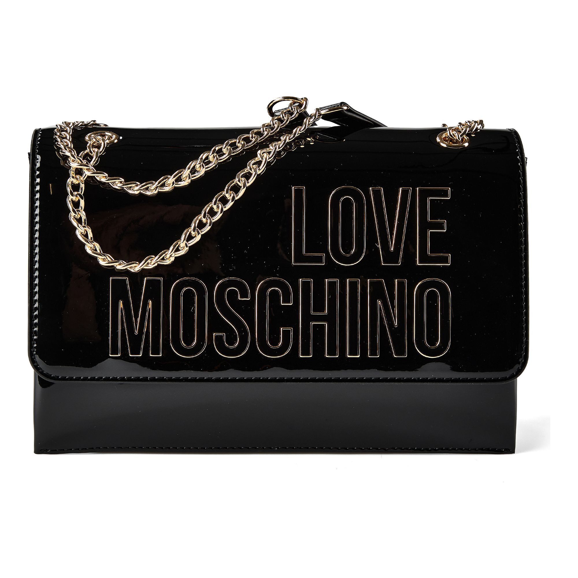LOVE MOSCHINO Schultertasche Enameled Logo, Polyurethan