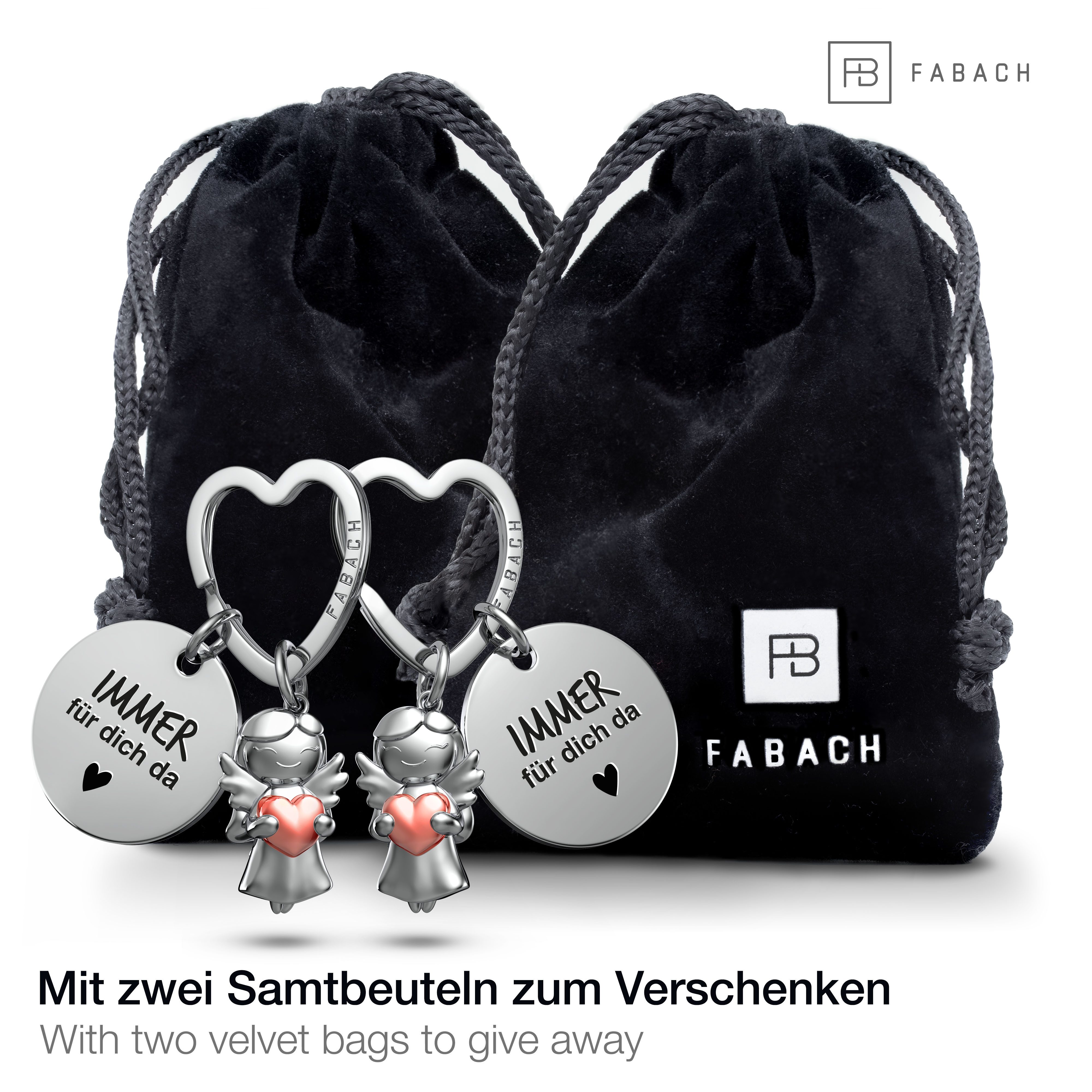 FABACH Schlüsselanhänger Set Partneranhänger Star Herz günstig online kaufen