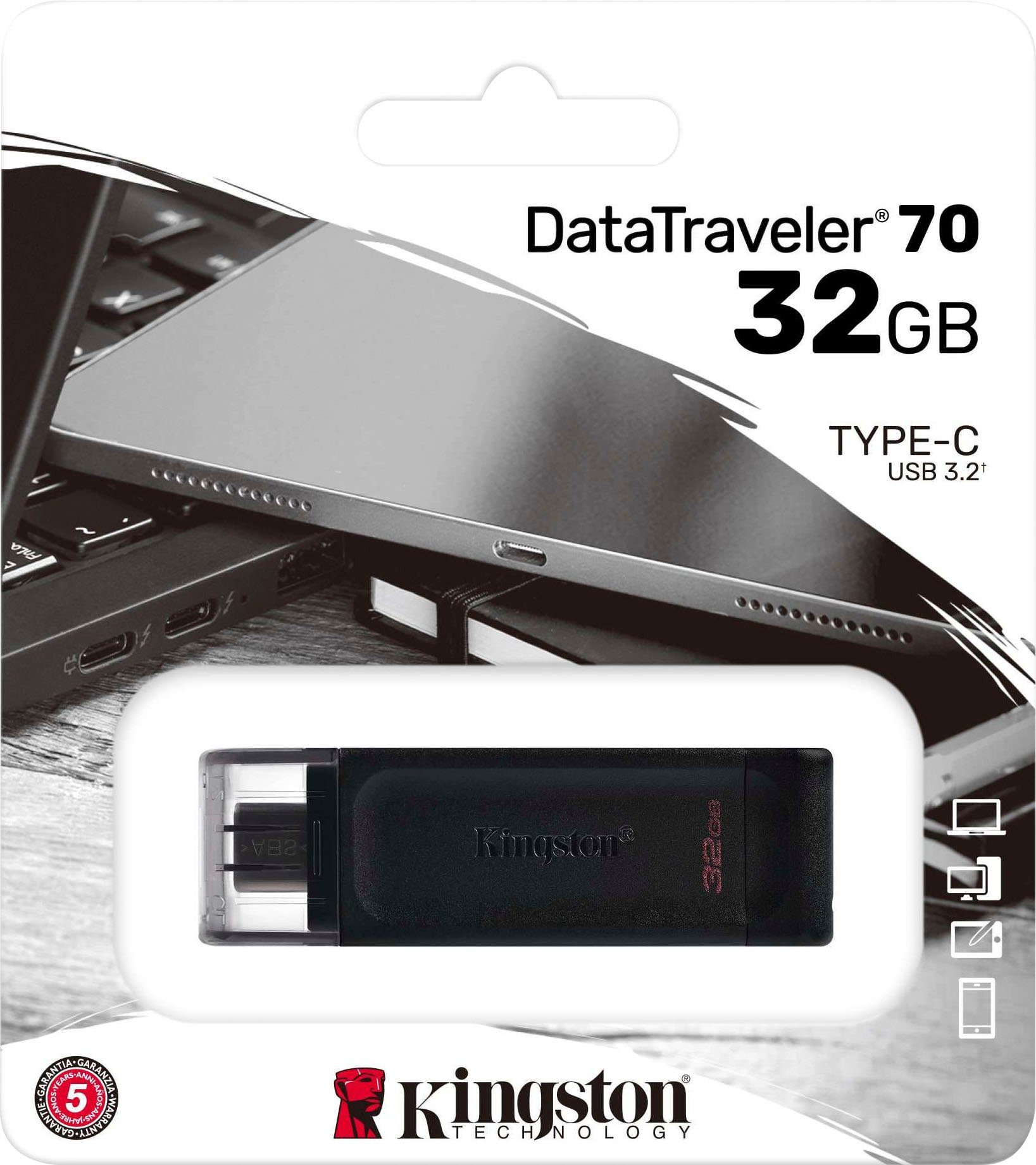 Kingston DATATRAVELER 70 32GB USB-Stick (USB 3.2)