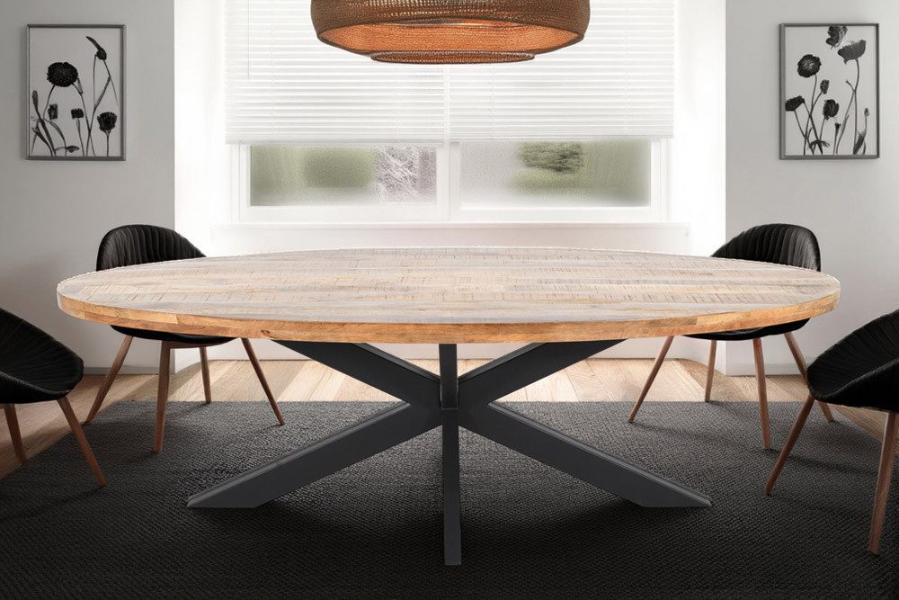 riess-ambiente Esstisch GALAXIE 240cm natur Mangoholz günstig online kaufen