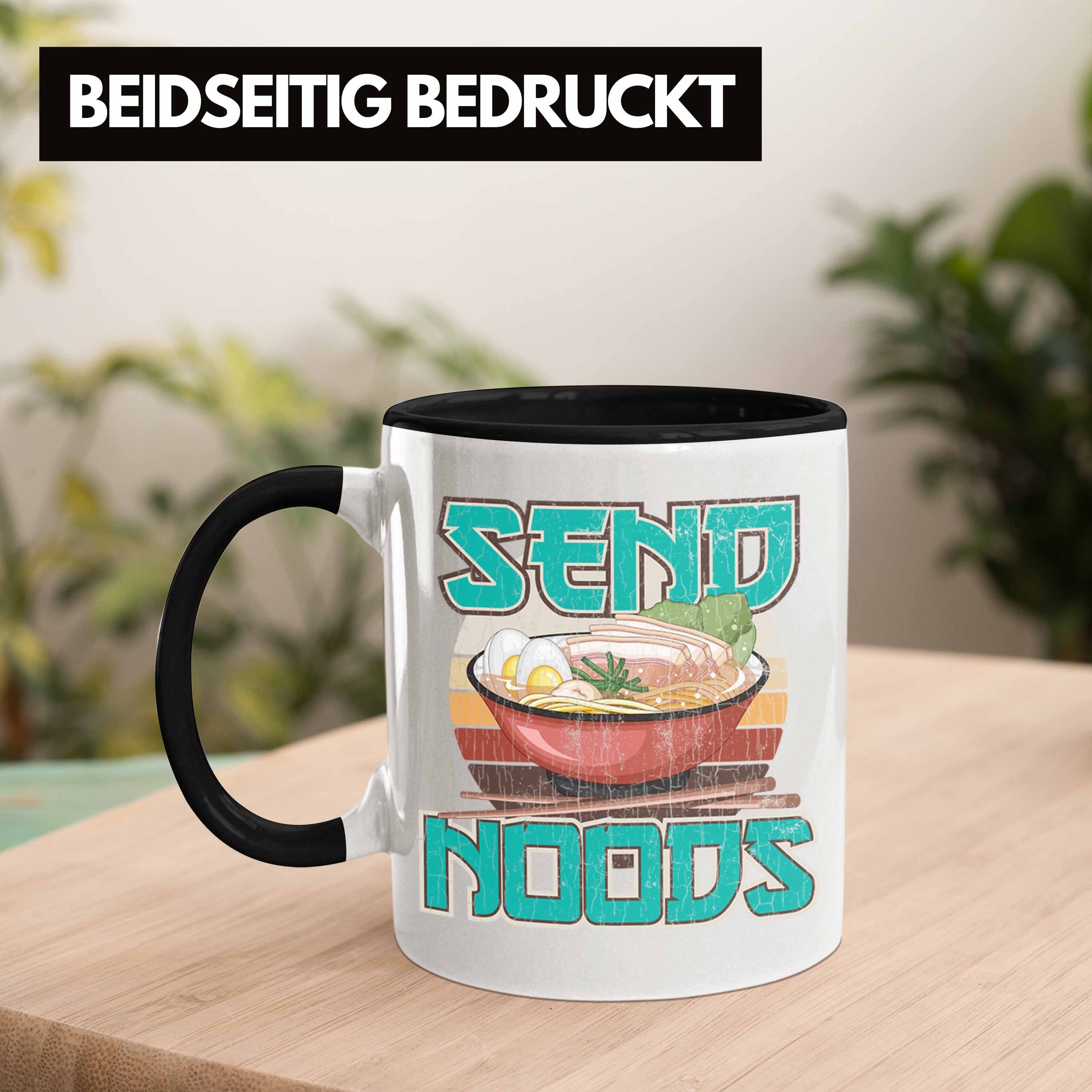 Anme Schwarz Anime Noods Tasse Send Geschenk Kaffeetasse Spruch Fan - Tasse Trendation Geschenke Trendation Deko