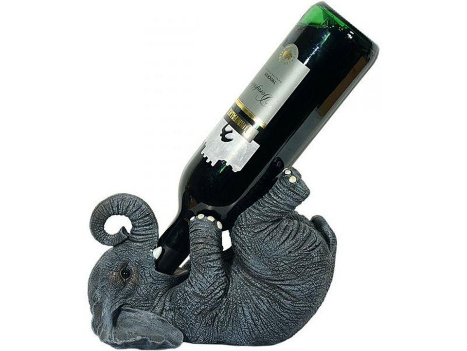 Caramel MEDIA Weinflaschenhalter Weinflaschenhalter saufender Elefant