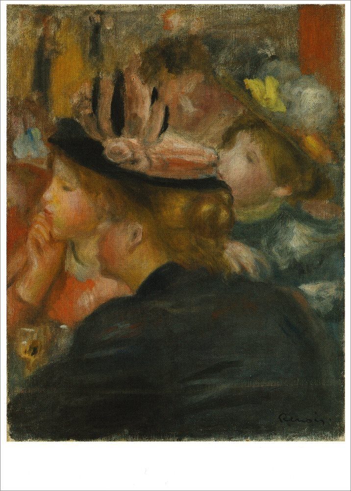 Postkarte Kunstkarte Pierre Auguste Renoir "Im Theater"