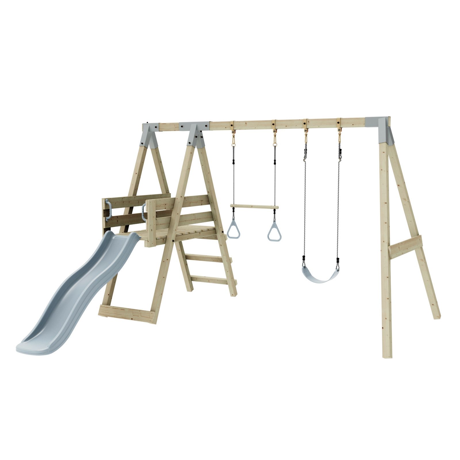 OutdoorToys Schaukelkombination Schaukel Blaumeise, aus Holz in Eisblau