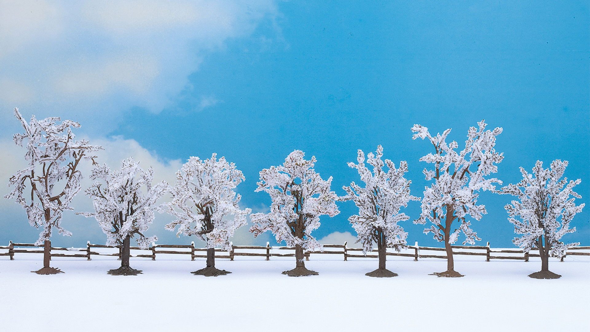 Dekobaum NOCH® Winterbäume, 7 Stück, Mini Bäume, 8 - 10 cm