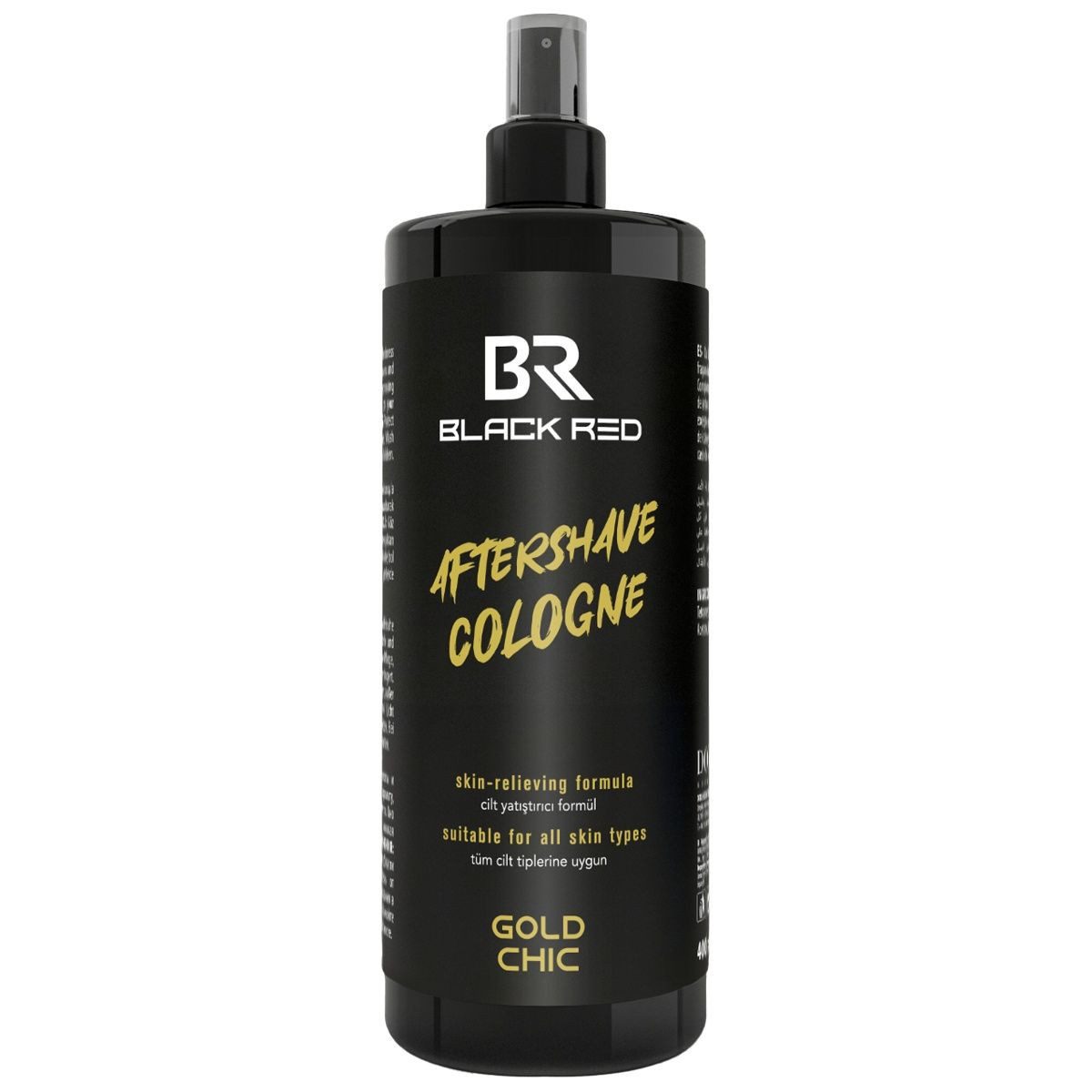 BLACK RED After-Shave BLACK RED Gold Chic After Shave Cologne 400 ml für Herren, 1-tlg., Hautberuhigende Formel