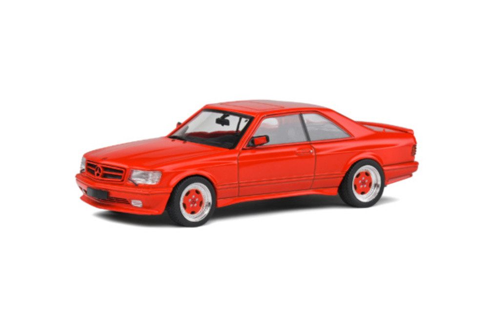 Modellauto Mercedes 560 SEC AMG Widebody 1990 rot