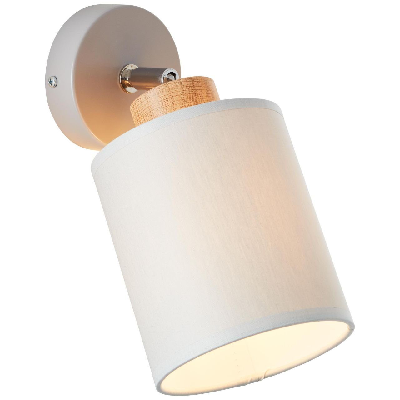 Brilliant Wandleuchte Vonnie, Lampe, Vonnie Wandspot grau/holz, 1x A60, E27, 25W, Holz aus nachhalti