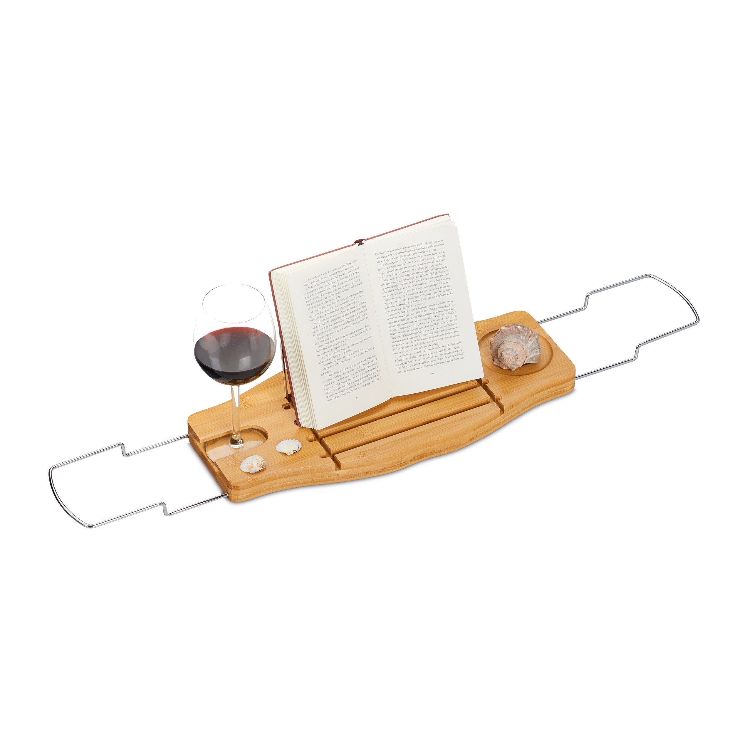 relaxdays Badewannenablage »Bambus Badewannenablage ausziehbar« online