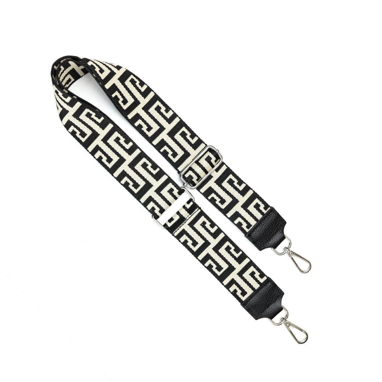 ITALYSHOP24 Bauchtasche Made in Italy Damen Leder Gürteltasche Hüfttasche Brusttasche Bodybag (Spar-Set aus einer Tasche mit dem Ledergurt und einem breitem Stoffgurt/Umhängeband, Crossbody Bag mit zusätzlichen Riemen), 1 Tasche & 2 Gurte, Schultertasche, Umhängetasche mit 2 Schulterriemen