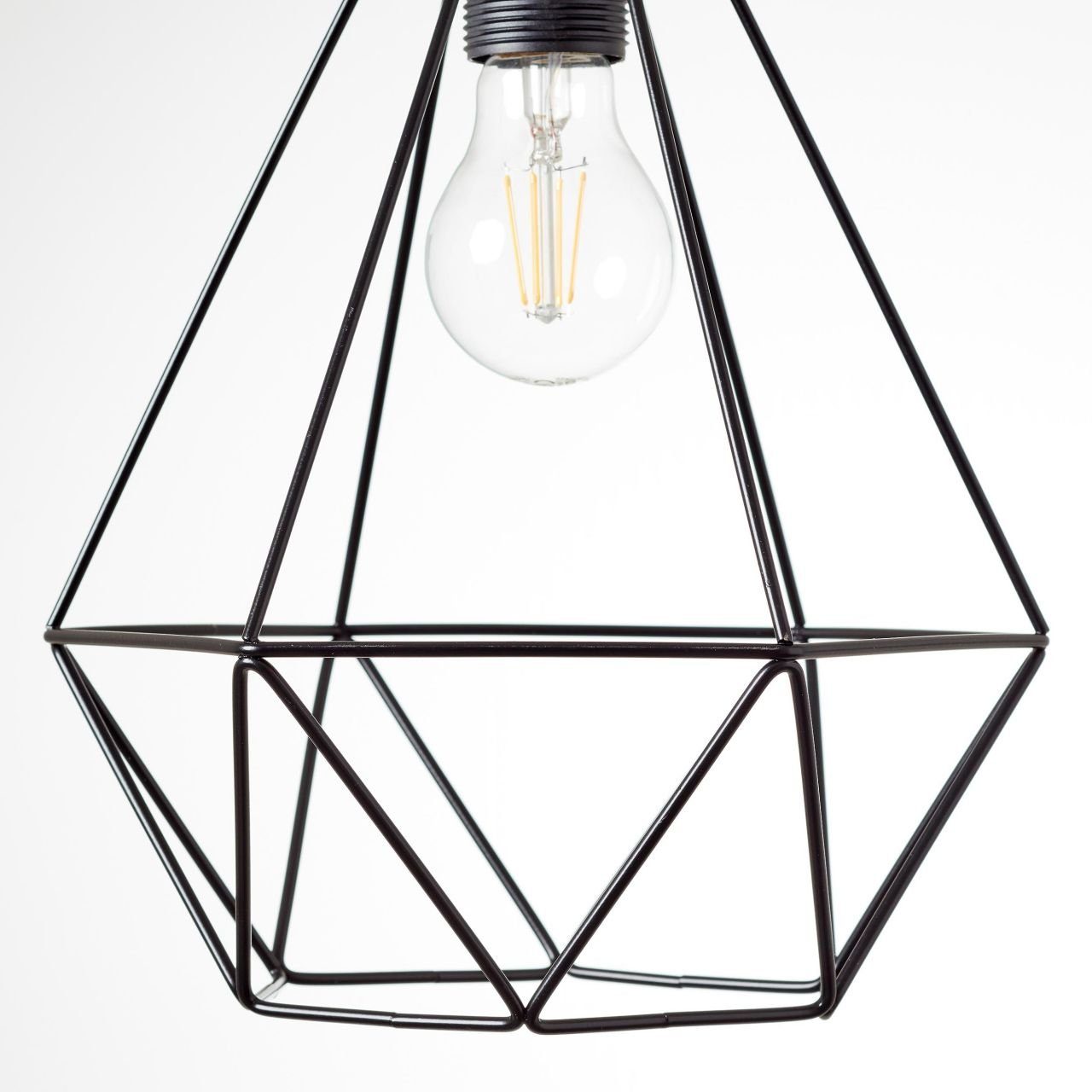 Brilliant Drewno Drewno, 25W A60, schwarz/holzfarbend, 1x Lampe, 25cm Pendelleuchte E27, Pendelleuchte