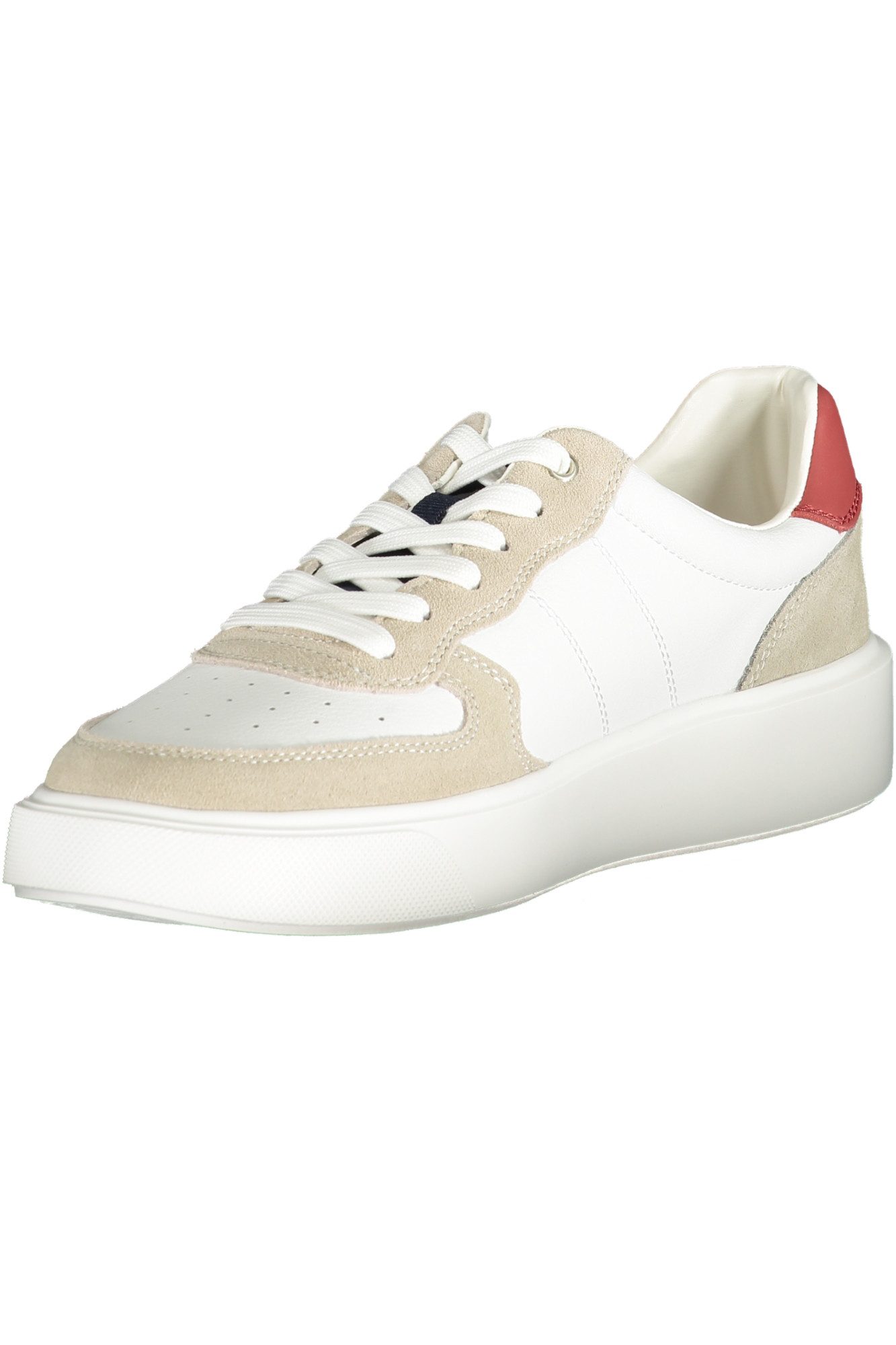 Blauer Sneaker Moderner Herrensportschuh: Weiß mit