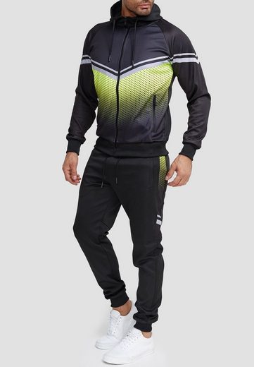 Egomaxx Trainingsanzug »3582« (2-tlg), Herren Slim Fit Trainingsanzug Casual Basic Streetwear Sportanzug