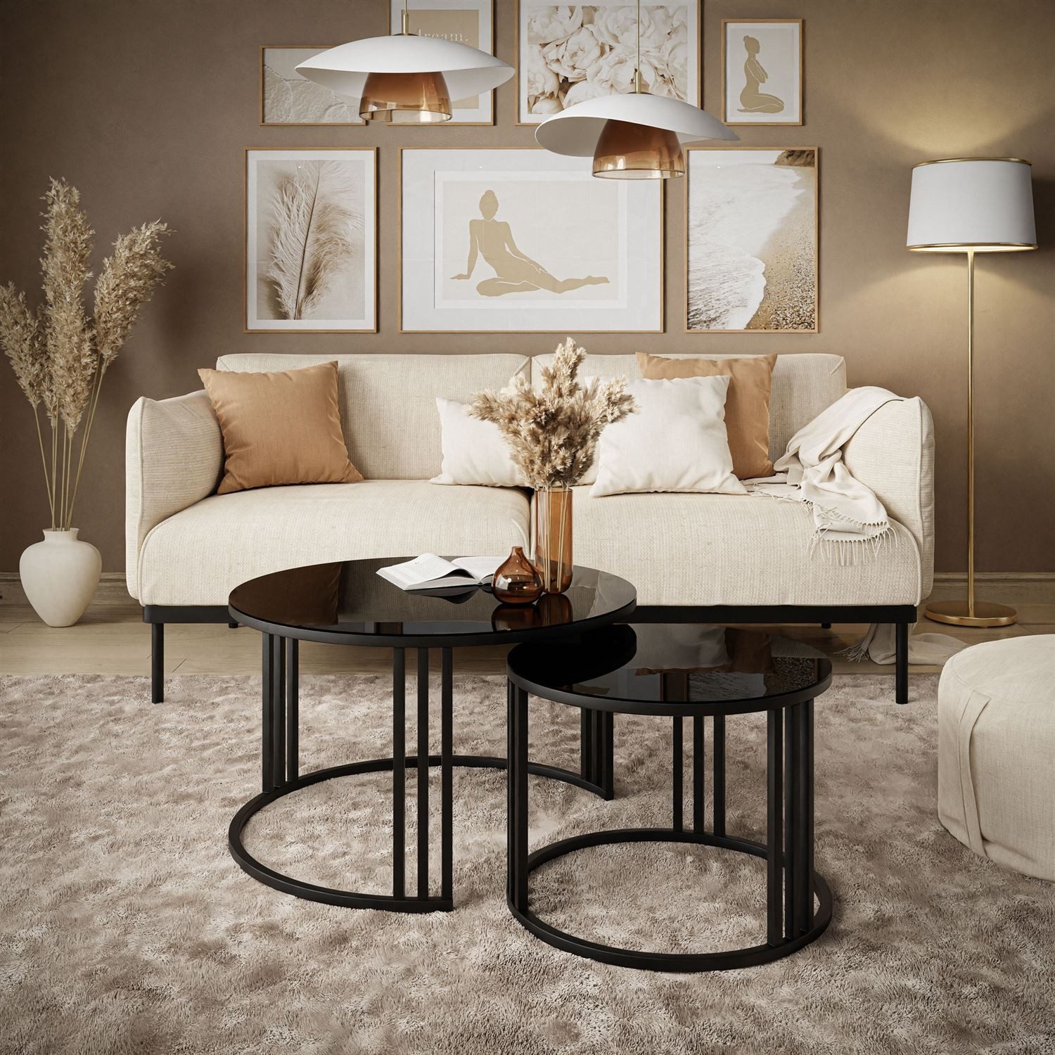 Lookway Couchtisch LORI GLASS 2in1 mit günstig online kaufen